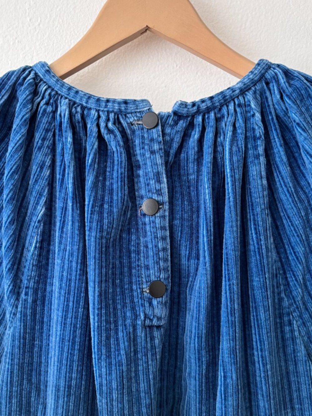 Caron Callahan Amelia Corduroy Dress in True Indigo - Picture 10 of 11